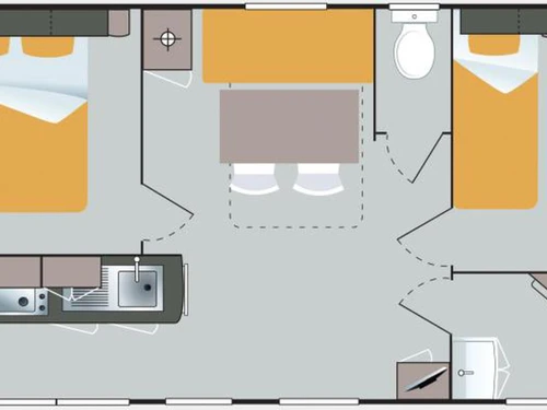Camping Saint-Gérons, 3 pièces, 6 personnes - photo_1012085597872