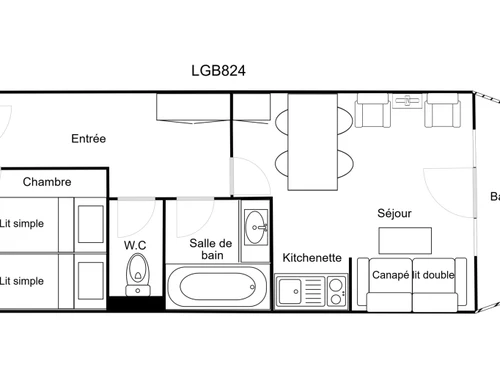 Apartment La Tania, 1 bedroom, 4 persons - photo_17684428820