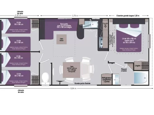 Camping Sandrans, 4 pièces, 6 personnes - photo_1012134562433