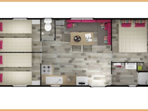 Camping La Grande-Motte, 3 Schlafzimmer, 6 Personen - photo_1012141248343