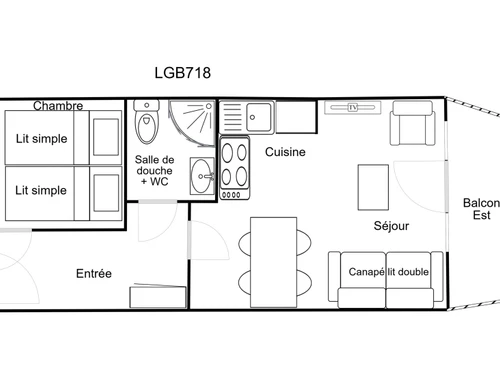 Apartment La Tania, 1 bedroom, 4 persons - photo_17684429022