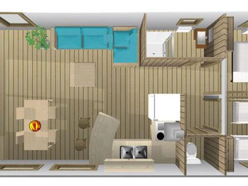 Camping Avrillé, 3 pièces, 6 personnes - photo_1012166767800