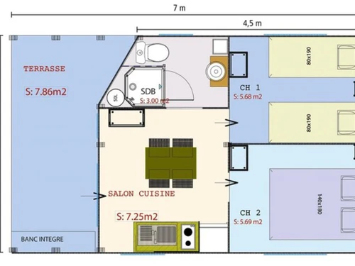 Camping Camon, 2 bedrooms, 5 persons - photo_1012166770671