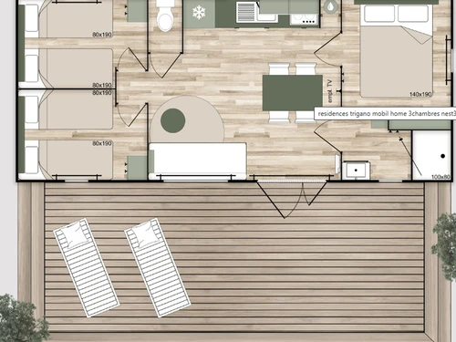 Cámping Long, 3 dormitorios, 6 personas - photo_1012180973462