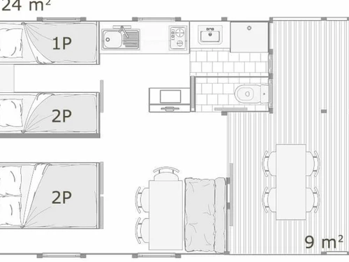 Camping Cambrils, 2 bedrooms, 2 persons - photo_1012229908510