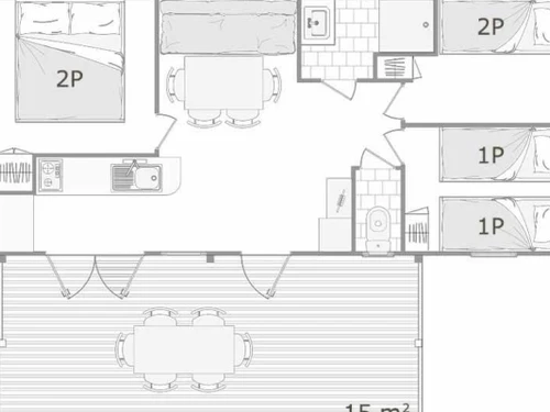 Camping Cambrils, 3 bedrooms, 6 persons - photo_1012229920530