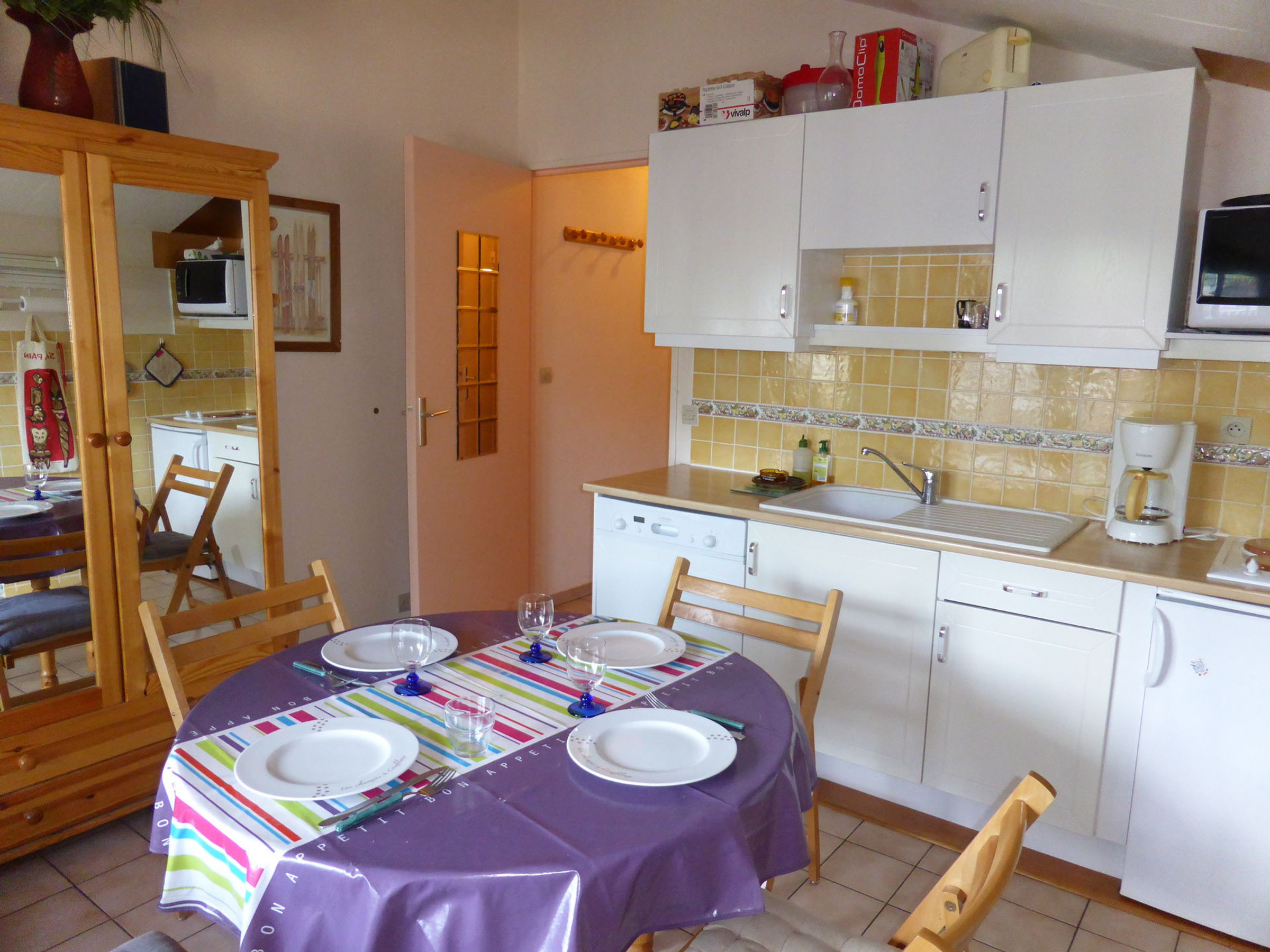 Appartement 2 pièces pour 5 personnes situé au centre du village de Combloux