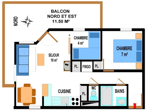 Apartment Lanslevillard, 2 bedrooms, 6 persons - photo_14301859239