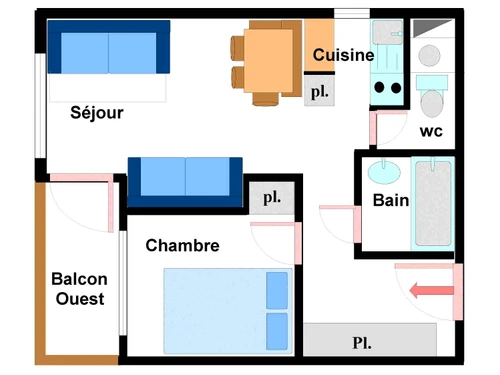 Apartment Lanslebourg-Mont-Cenis, 1 bedroom, 5 persons - photo_14678257259