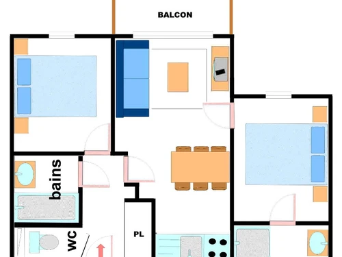 Apartment Lanslebourg-Mont-Cenis, 2 bedrooms, 6 persons - photo_15007726157