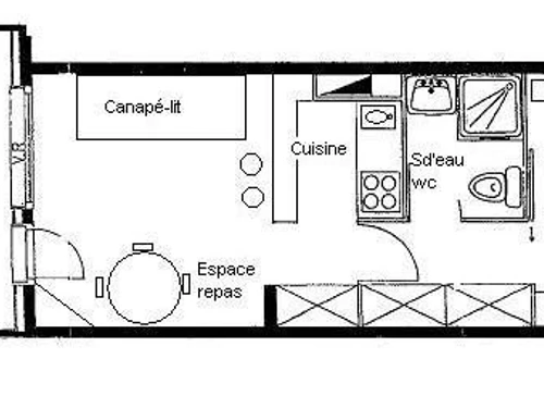 Studio Valmorel, 1 bedroom, 4 persons - photo_8122634723