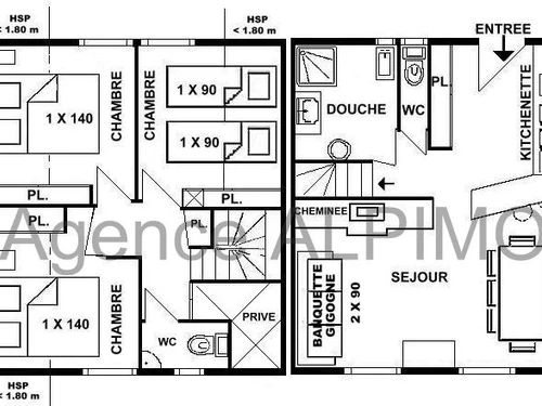 Chalet Les Saisies, 3 bedrooms, 8 persons - photo_15018456772