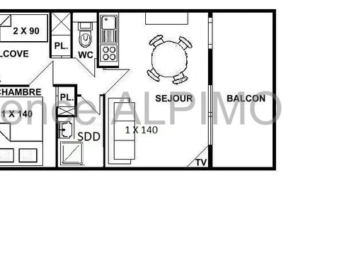 Apartment Les Saisies, 1 bedroom, 6 persons - photo_15018471541