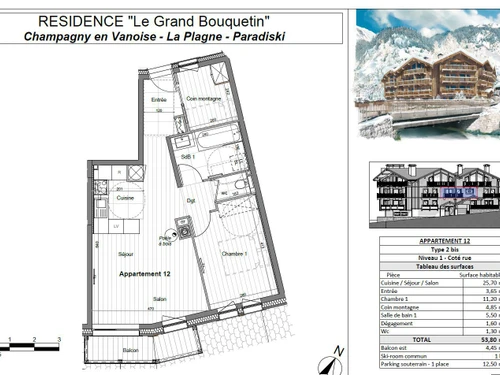 Apartment Champagny-en-Vanoise, 1 bedroom, 6 persons - photo_18250126123