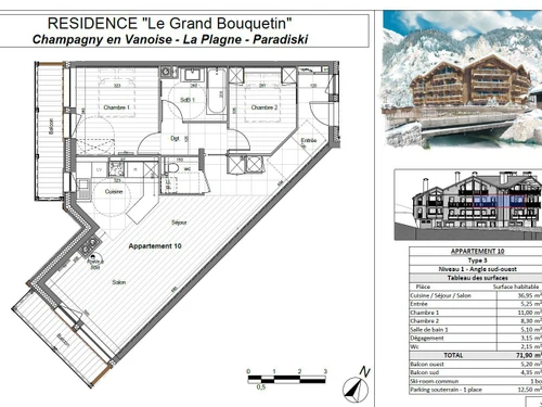 Apartment Champagny-en-Vanoise, 2 bedrooms, 6 persons - photo_18250126583