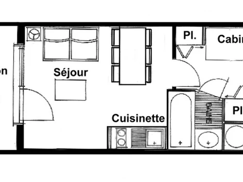 Studio Les Saisies, 1 pièce, 4 personnes - photo_12142831488